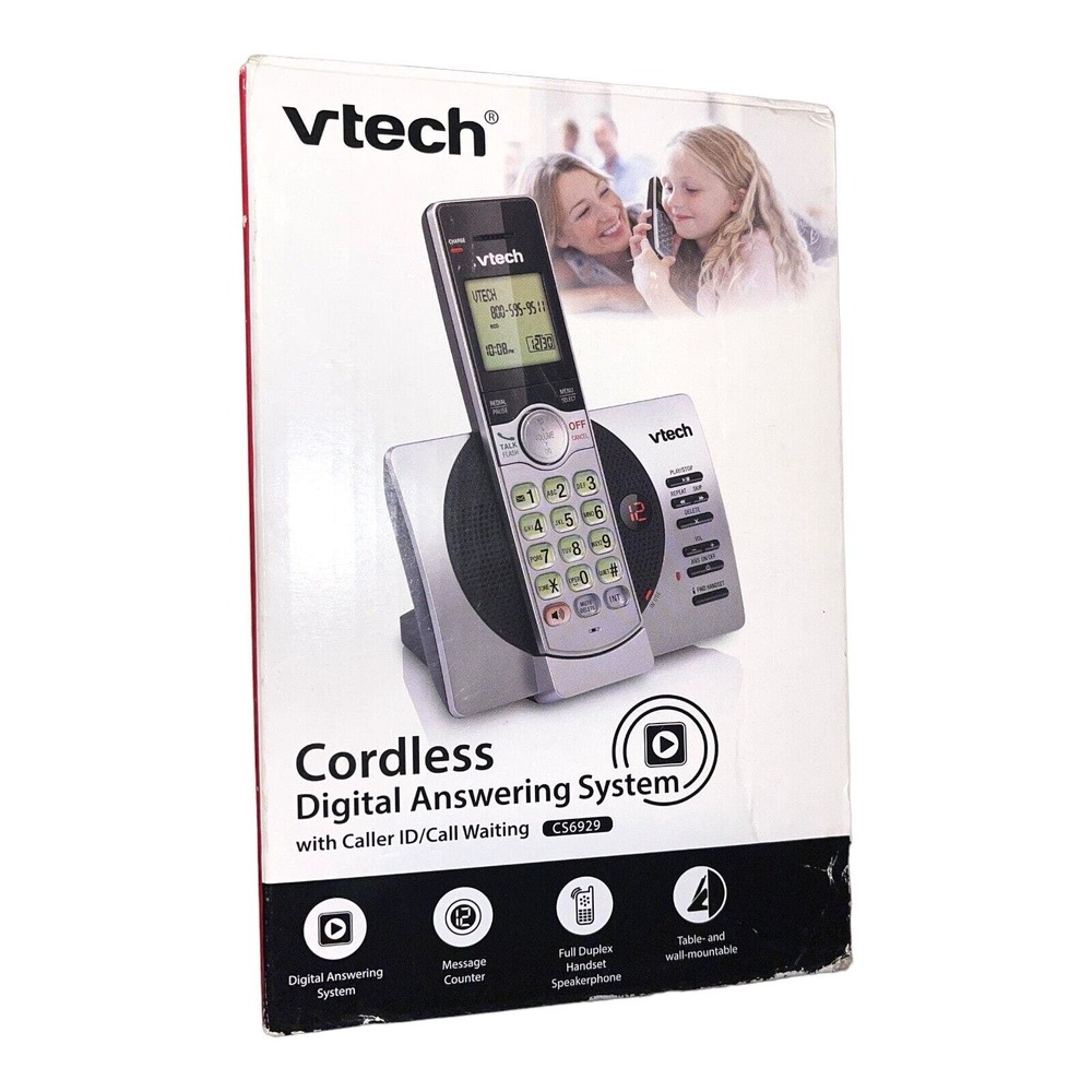 VTech CS6929 Cordless Digital Answering System with Caller ID and Call Waiting.